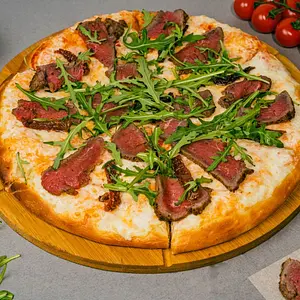 С ростбифом 30/40 см тонкое или классическое тесто