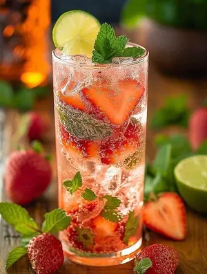 лимонад клубника лемонграсс 400 мл/1000 мл