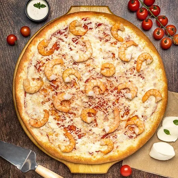 С креветками  30/40 см тонкое или классическое тесто