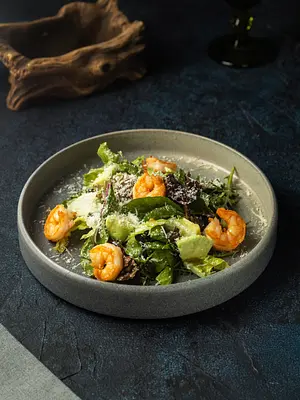 Салат с креветками 