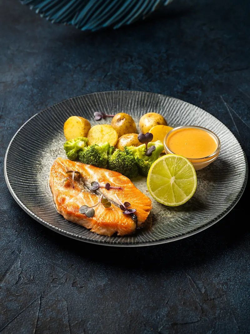 Стейк лосось 