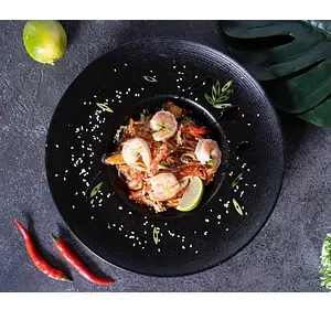 Вок с креветками 